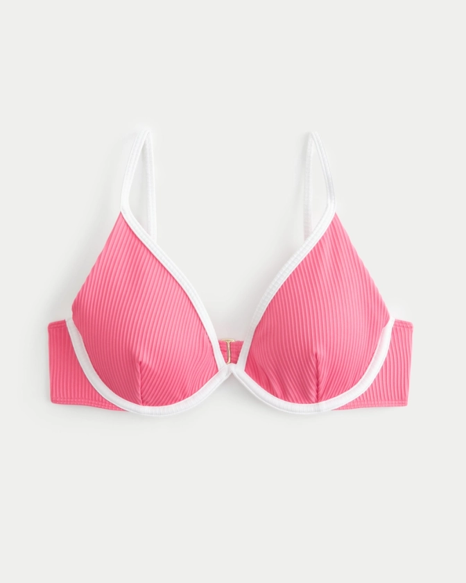 Women's Ribbed Underwire Bikini Top | Women's Swimwear | HollisterCo.com