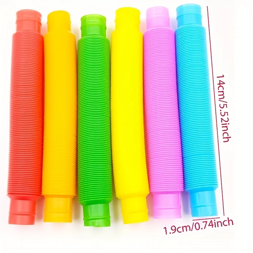 10pcs Pop Tubes Sensory Toys: Perfect For Developing Fine Motor Skills, ADHD & Autism, And Preschool Boys & Girls, Christmas And Halloween Gift!