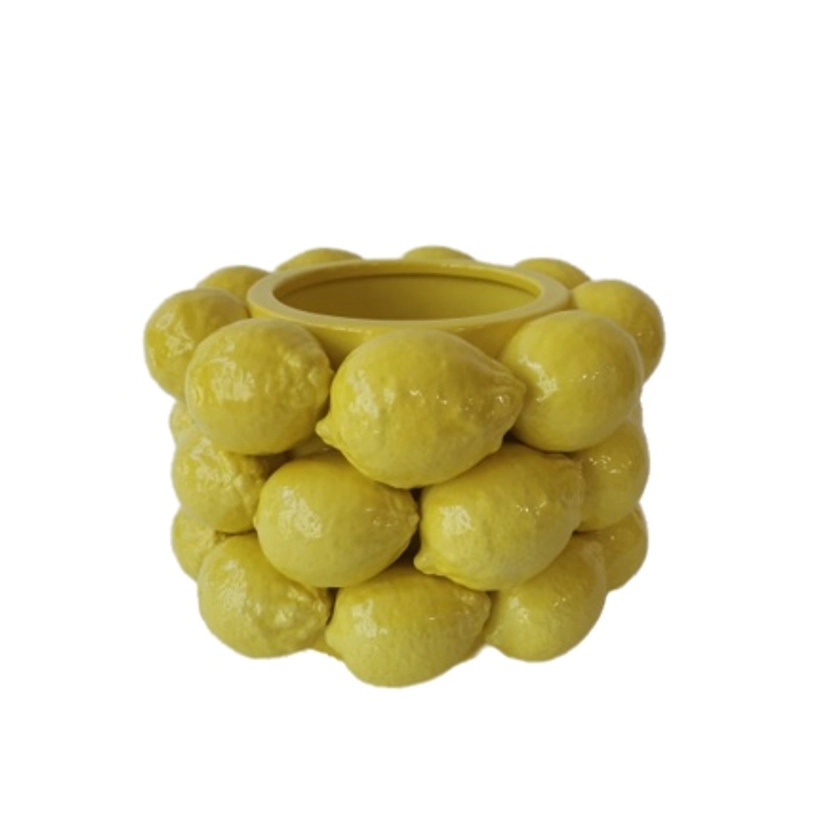 Small Lemons Vase Pot - Just Like Wendy's