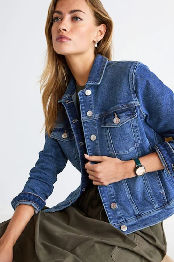 Mid Blue Wash Denim Jacket