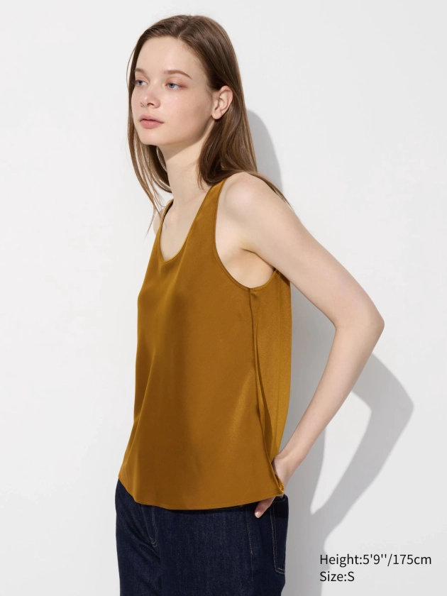 Women's Satin Blouse (Sleeveless) | UNIQLO UK