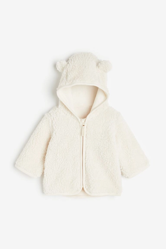 Pile Fleece Jacket - Natural white - Kids | H&M AU