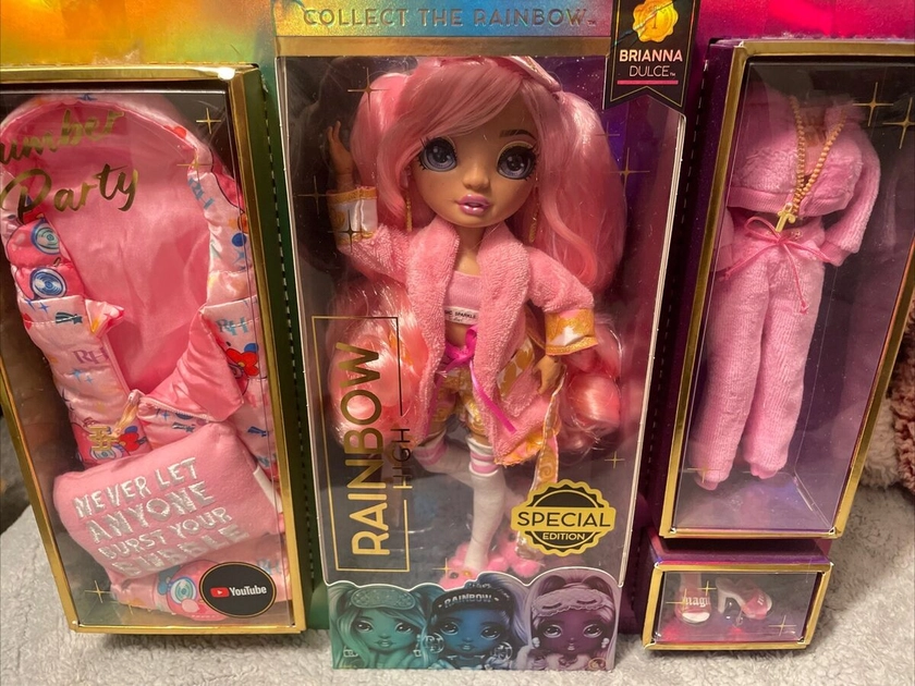 Rainbow High Slumber Party Brianna Dulce Fashion Doll Playset - Pink