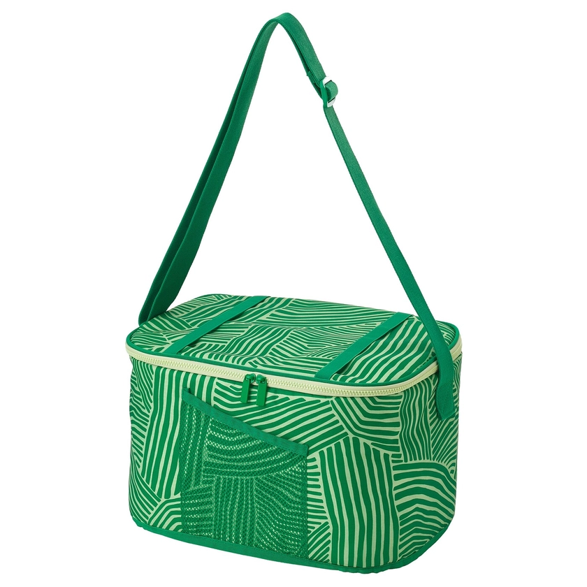 NÄBBFISK sac isotherme, à motifs/vert, 36x26x22 cm - IKEA