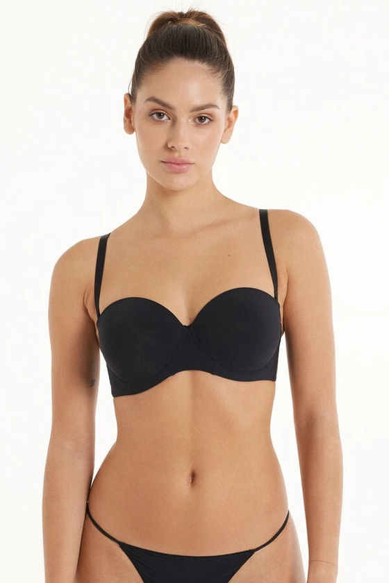 Sujetador Bandeau con Relleno Ligero de Microfibra Reciclada Full Coverage