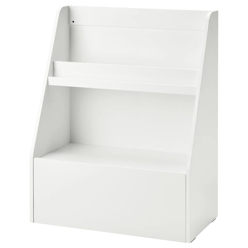 BERGIG book display with storage, white - IKEA