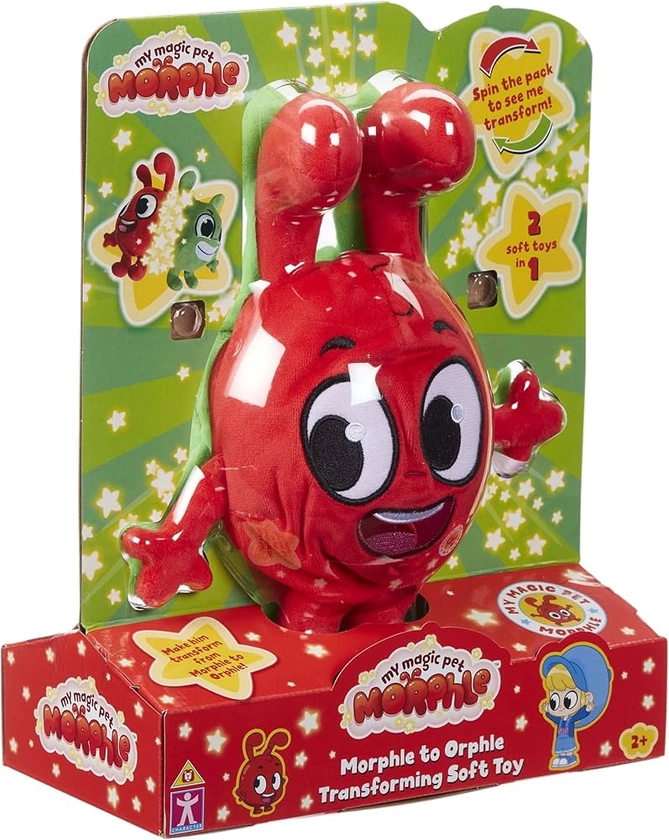 Character Uk Morphle To Orphle Transforming Soft Toy, Red : Amazon.co.uk: Toys & Games