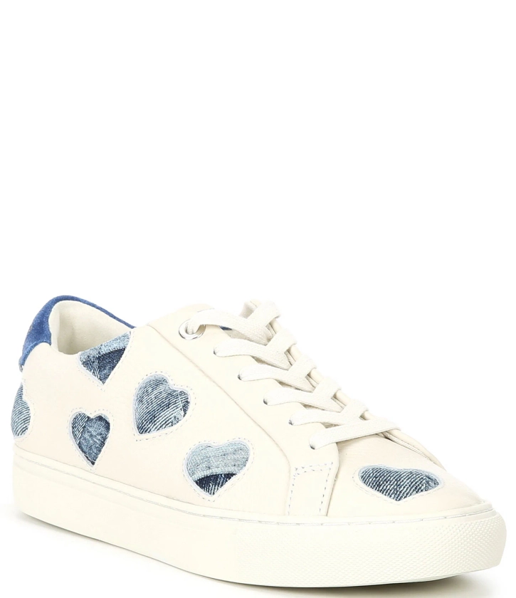 Kurt Geiger London Lane Love Denim Heart Lace-Up Sneakers | Dillard's