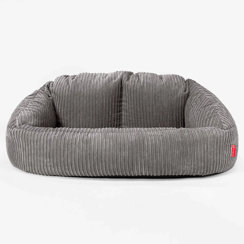 Pouf Canapé Bubble - Côtelé Anthracite