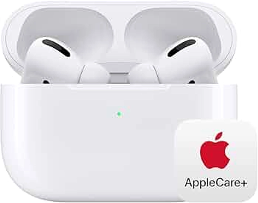 Apple AirPods Pro (2nd Generation) Wireless Ear Buds with USB-C Charging, Up to 2X More Active Noise Cancelling Bluetooth Headphones, Transparency, Adaptive and Spatial Audio With AppleCare+ (2 Years)