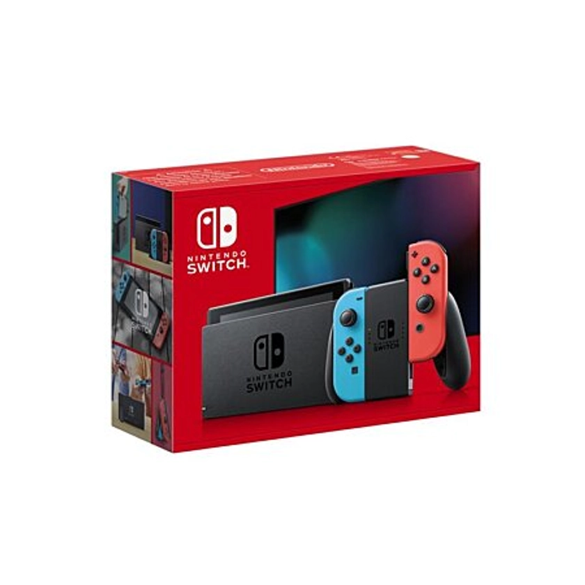 Console Nintendo Switch avec une Joy-Con bleu néon et une Joy-Con rouge néon (SWITCH) au meilleur prix | E.Leclerc