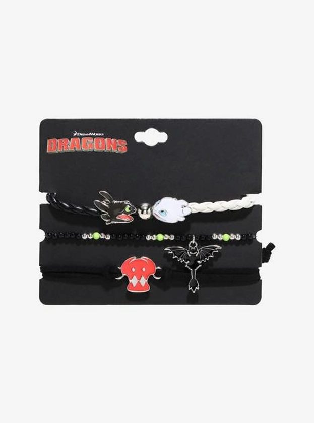 How To Train Your Dragon Toothless & Light Fury Bracelet Set | Hot Topic