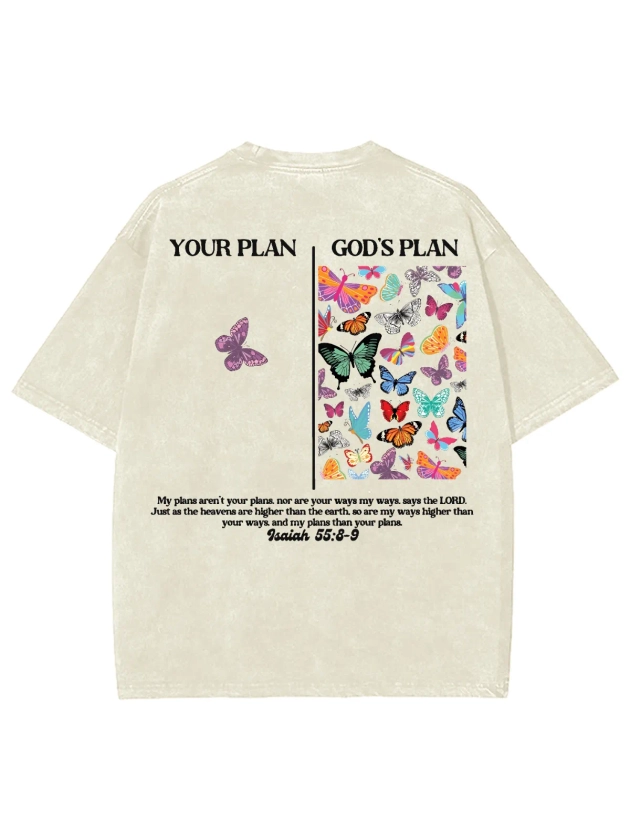 God's Plan Unisex Washed T-Shirt