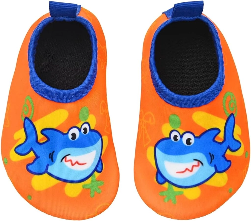 Toddler Kids Swim Water Shoes Quick Dry Non-Slip Water Skin Barefoot Sports Shoes Aqua Socks for Boys Girls Toddler