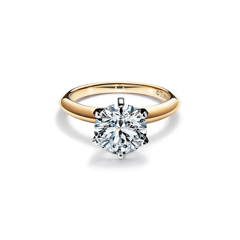 The Tiffany® Setting in 18k yellow gold: world's most iconic engagement ring. | Tiffany & Co. US