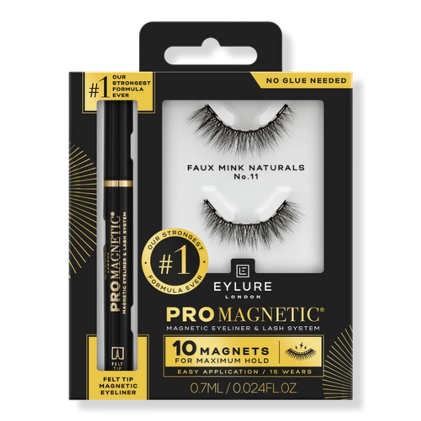 ProMagnetic Eyeliner & 10 Magnets Faux Mink Natural No. 11 Eyelashes - Eylure | Ulta Beauty