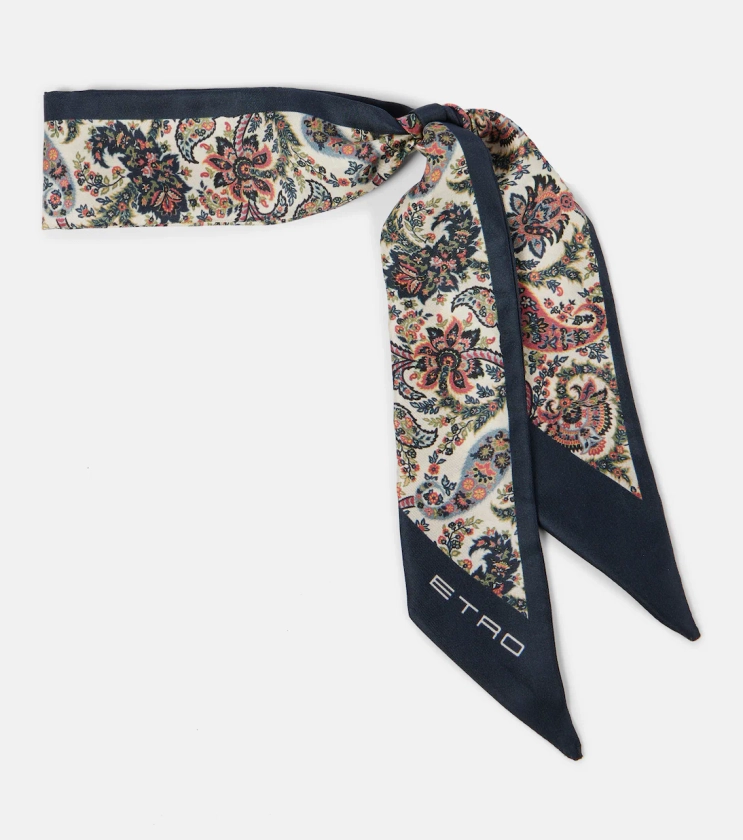 Paisleyina printed silk twill scarf in multicoloured - Etro | Mytheresa