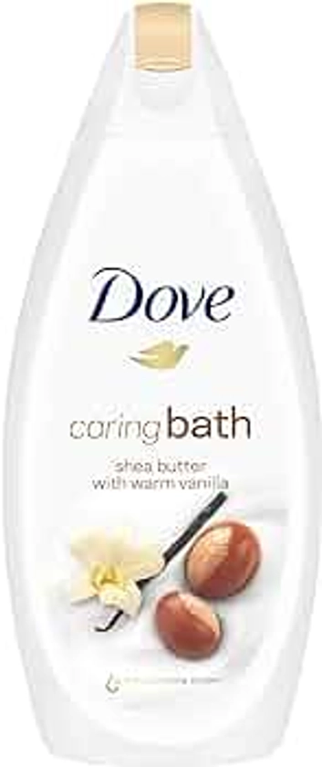 Dove Purely Pampering Shea Butter and Warm Vanilla Bath Soak with ¼ moisturising cream for an indulgent bubble bath 450 ml