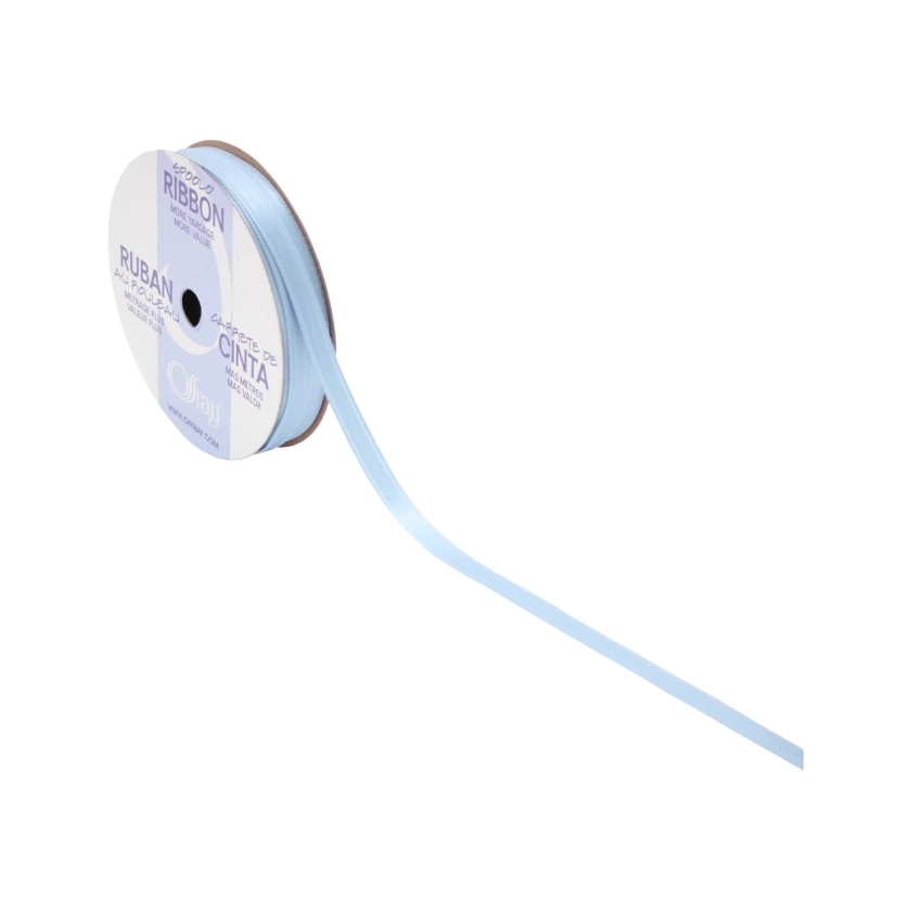 Offray 1/4" Powder Blue Double Face Satin Ribbon, 10 Yards, 1 Each - Walmart.com