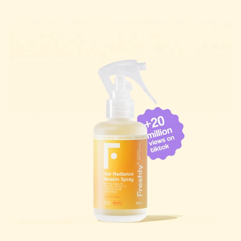 Spray districante con protettore termico per capelli | Freshly Cosmetics