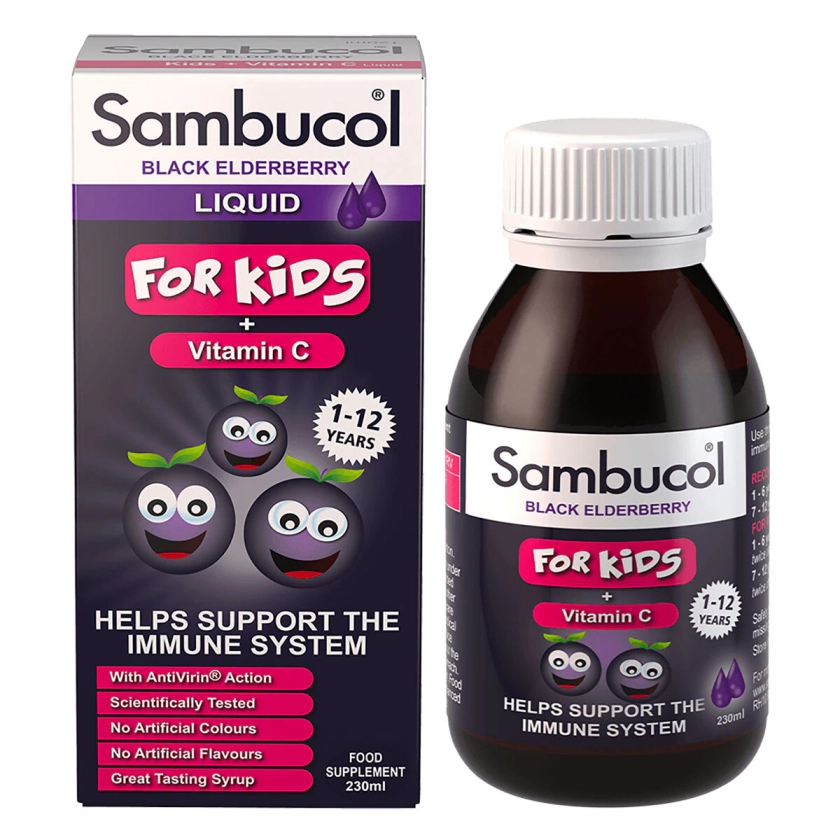 Sambucol Black Elderberry Liquid For Kids, 230ml | Costco UK