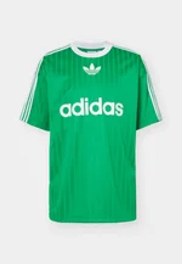 adidas Originals ADICOLOR - T-shirt imprimé - green/white/vert - ZALANDO.FR