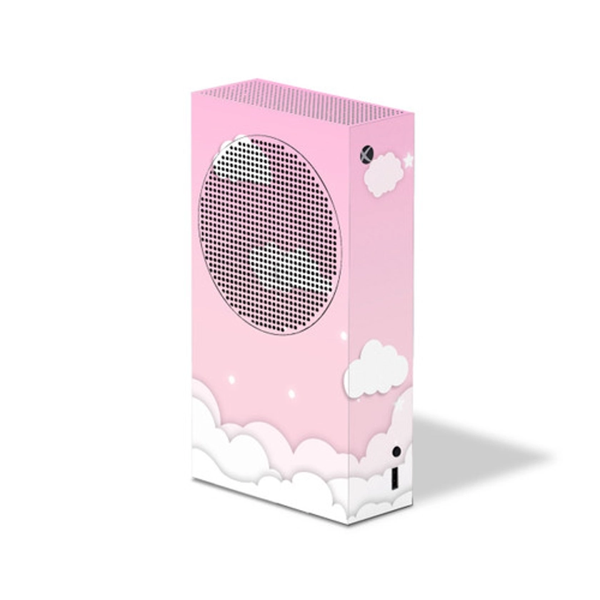 Cloudy Pink Night Sky Xbox Series S Console Skin
