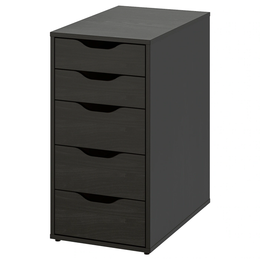 ALEX Caisson à tiroirs, brun noir, 36x70 cm - IKEA