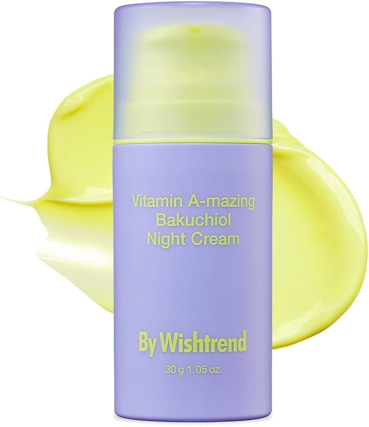 BY WISHTREND Vitamin A-mazing Bactiol Night Cream, 1.0 fl oz (30 ml), Korean Cosmetics, Retinol Hali, Aging Care, Hypoallergenic, Lotion, Trouble Care, Essence, Moisturizing, Moisturizing,