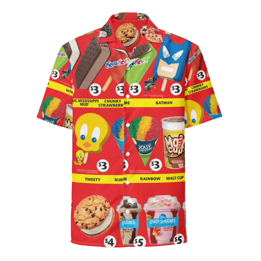 Ice Cream Hawaiian Shirt.