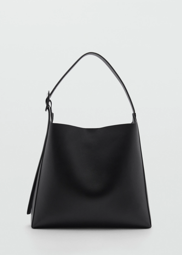 Sac cabas détail boucle - Femme | MANGO France métropolitaine