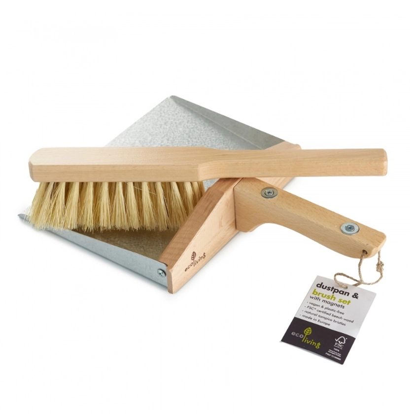 Dustpan and Brush Set - with Magnets - Peace With The Wild