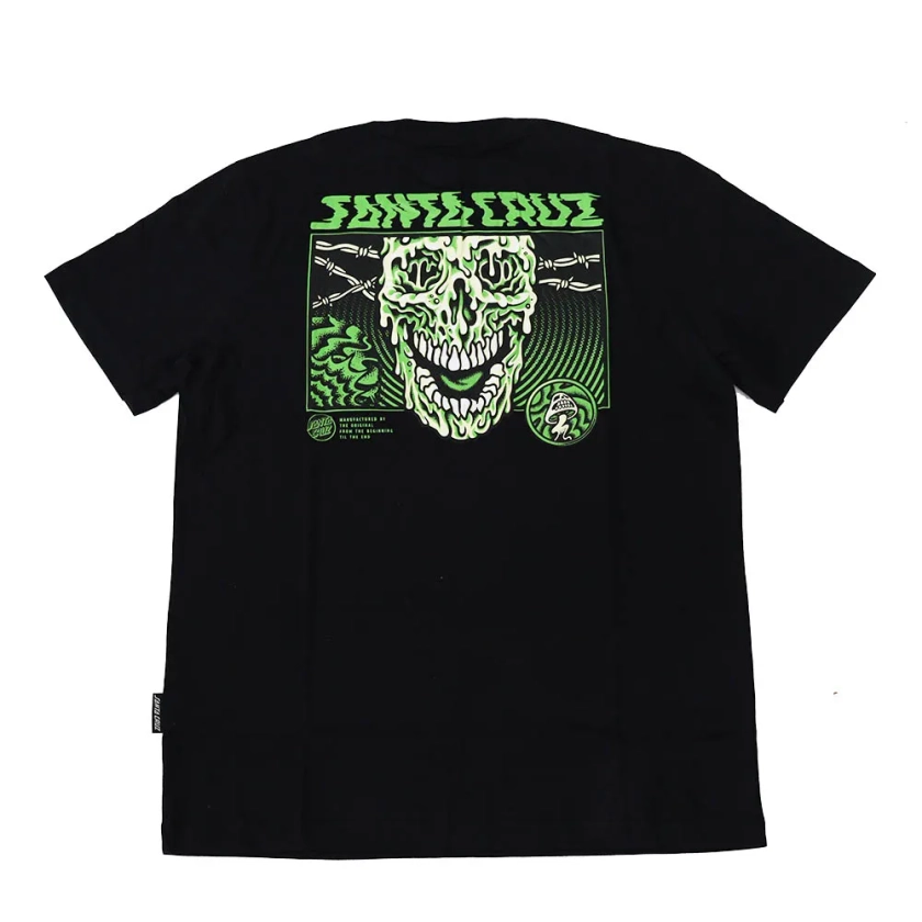 Camiseta Santa Cruz Toxic Skull - Preto Steezy