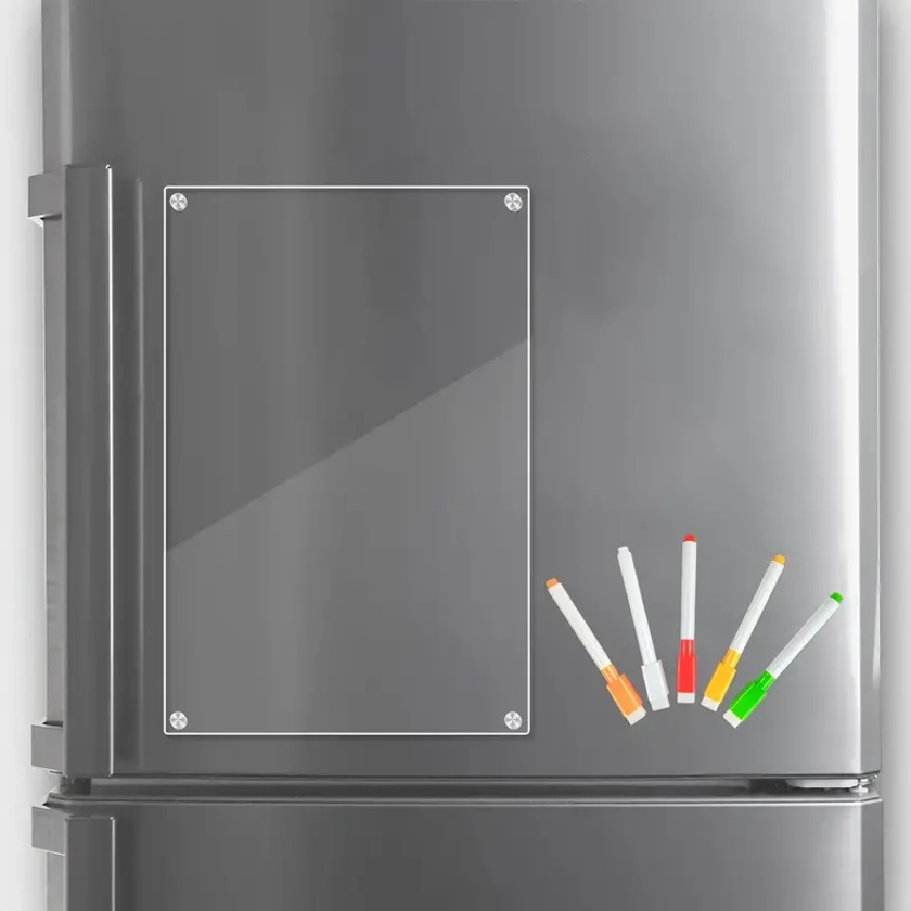 Magnetic Dry Erase Note Board Refrigerator Clear Magnetic - Temu