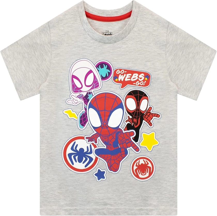 Marvel Boys T-Shirt Spiderman Grey 4-5 Years : Amazon.co.uk: Fashion