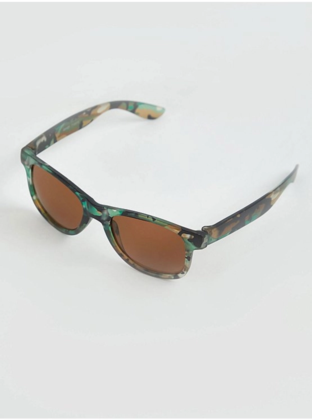 Green Camouflage Sunglasses