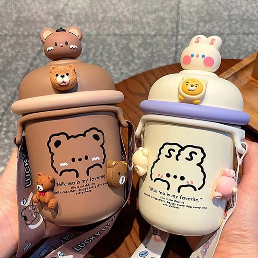 Kawaii Cartoon Stainless Steel Tumbler