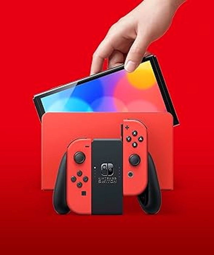 Console Nintendo Switch - Modèle OLED Edition Mario (rouge)