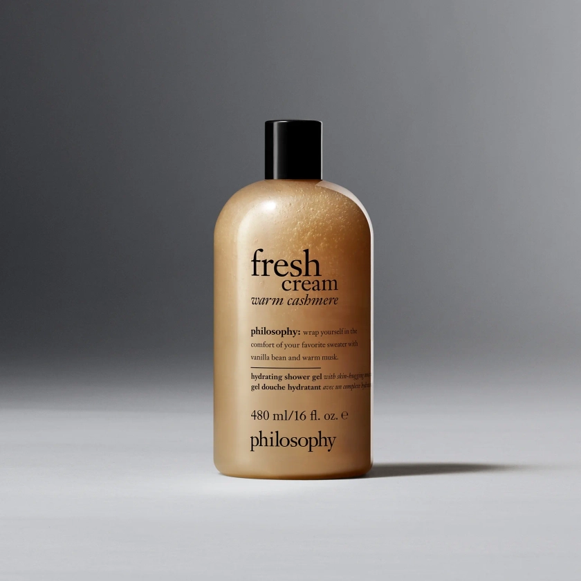 warm cashmere hydrating shower gel | philosophy