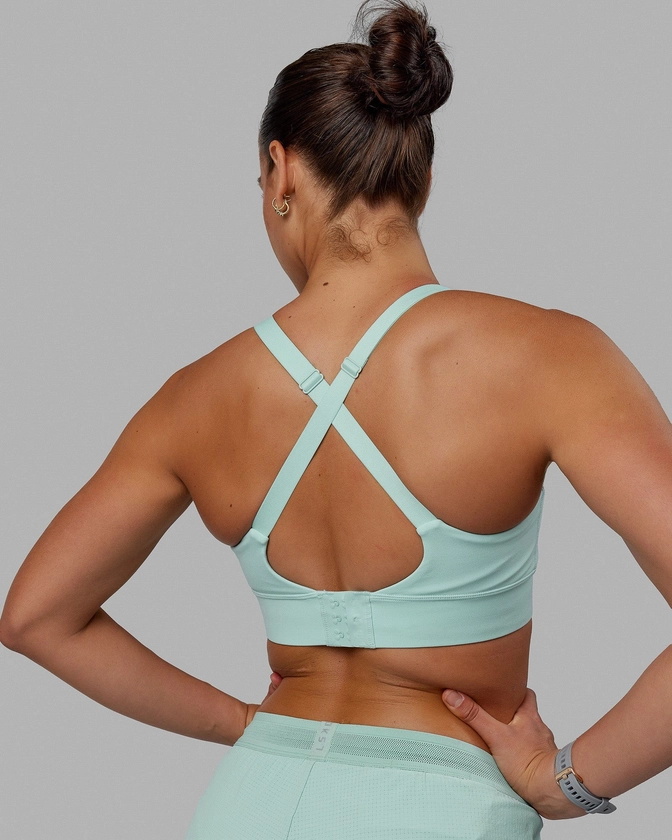 Accelerate Sports Bra - Pastel Turquoise | LSKD