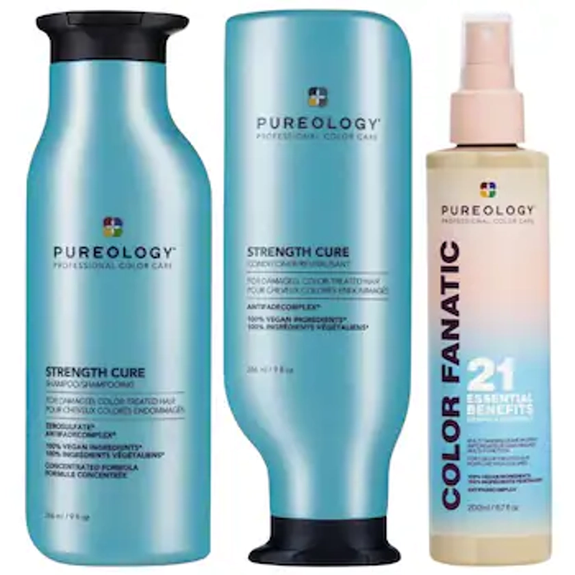 Color Fanatic & Strength Cure Shampoo and Conditioner Hair Kit - Pureology | Sephora