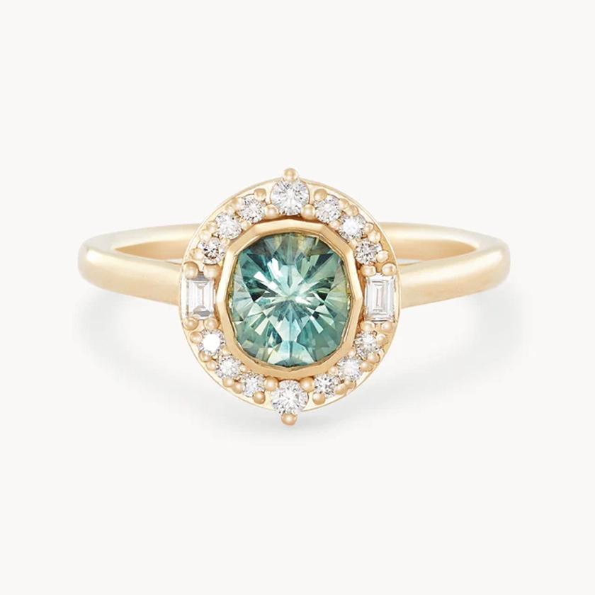 Buy mint green 0.94 ct sapphire engagement ring