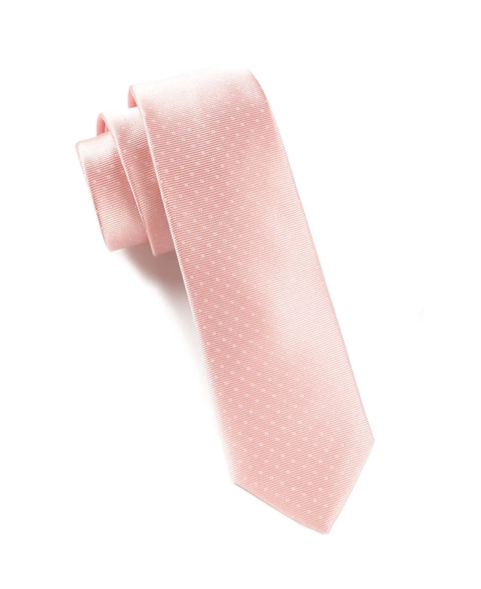 Mini Dots Light Pink Tie | Silk Ties | Tie Bar