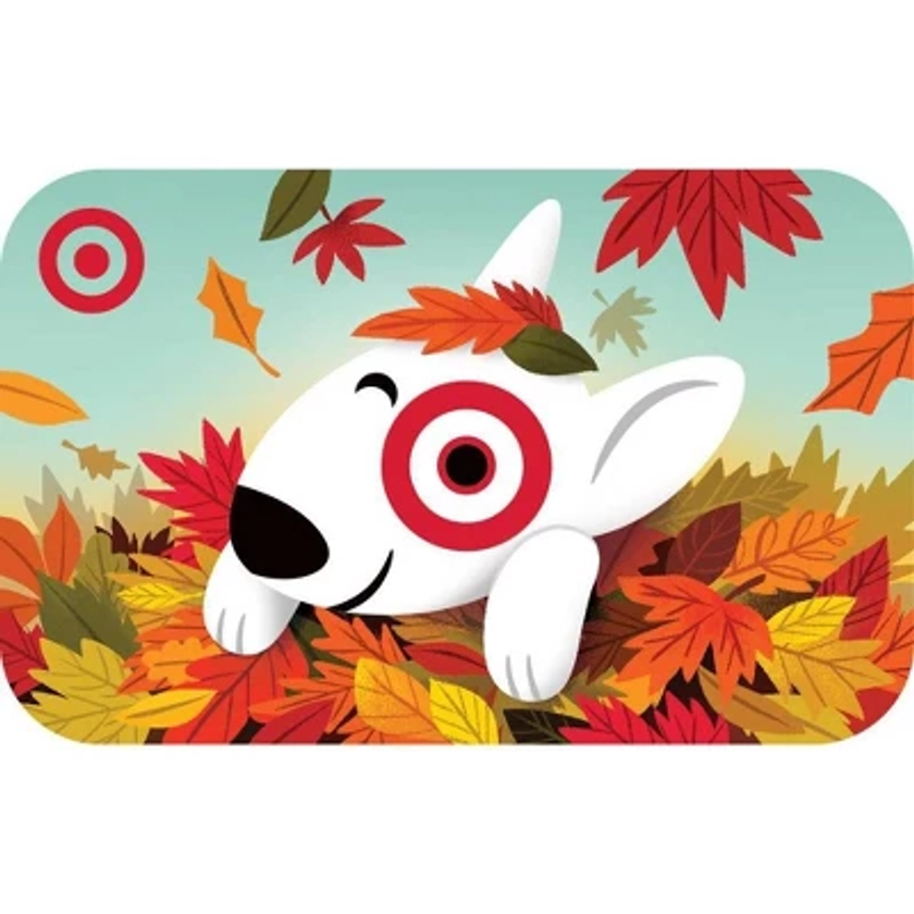 Bullseye Fall Leaves Target GiftCard $10