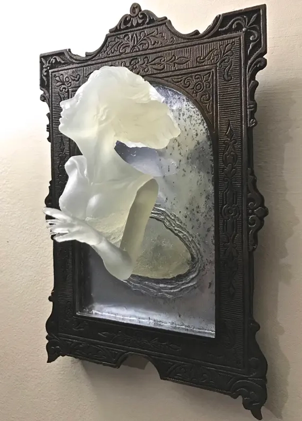 Ghost in the Mirror Wall Plaque, Glow in the Dark