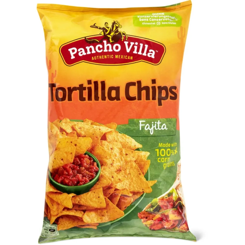 Pancho Villa · Tortilla chips · Fajita