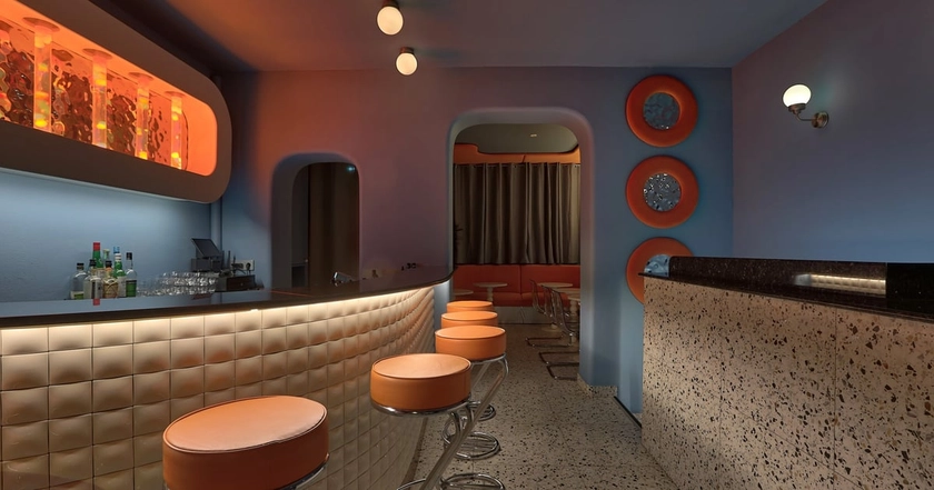 Nouveau bar à cocktails rétrofuturiste dans le 18ème à Paris | CANDID | Space Age Cocktail Bar & More