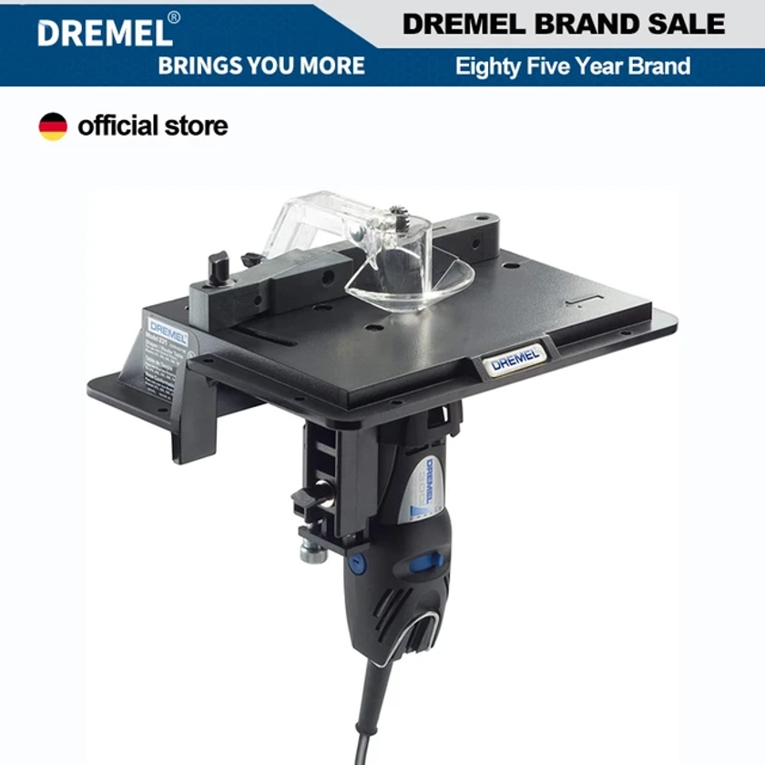 Dremel 231 Outil Rotatif Portable Façonneur Et Routeur Table-fixation Pour Le Travail Du Bois, Parfait Pour Le Ponçage Façonnage Et La Coupe Des Bords - AliExpress