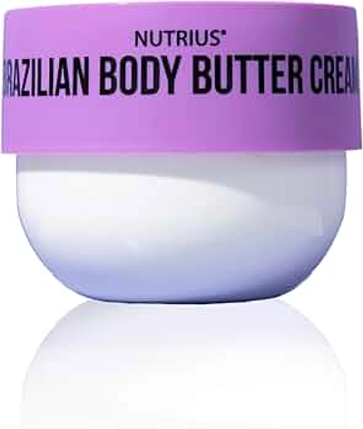 Nutrius Brazilian Body Butter Cream Botanical Bliss - Infused with Exquisite Botanicals for Luxurious Hydration and Nourishment - Unveiling Your Skin's Natural Radiance - 6 FL OZ