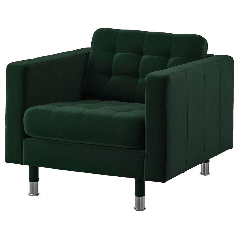 LANDSKRONA Armchair, Djuparp dark green - IKEA